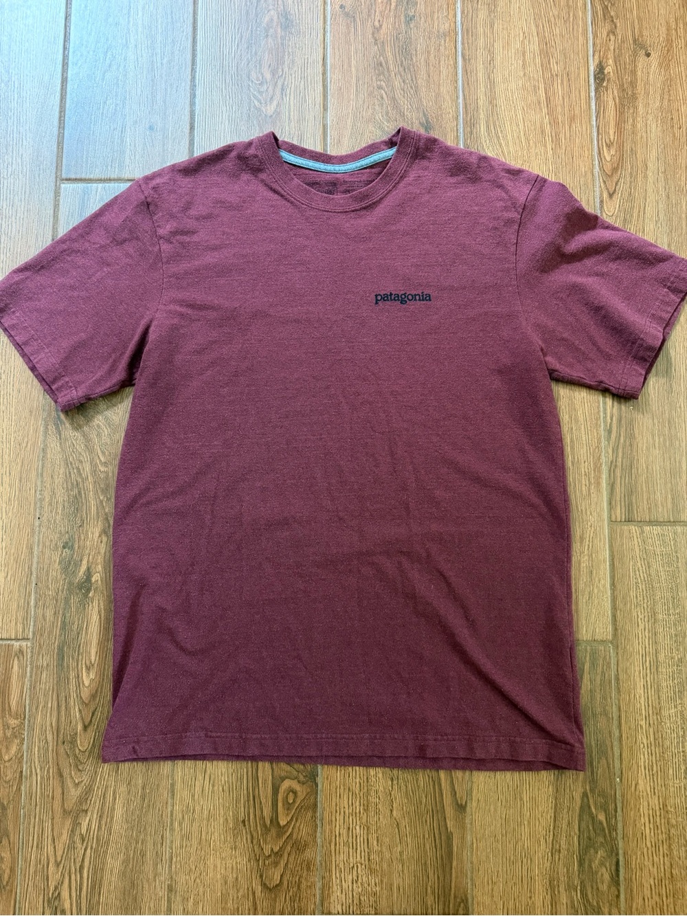 Patagonia Men’s Burgundy Graphic Logo Crew Neck T-Shirt Size S